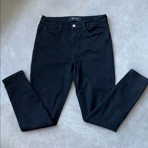 DSTLD - High Wasted, Black Skinny Jeans.  30x28